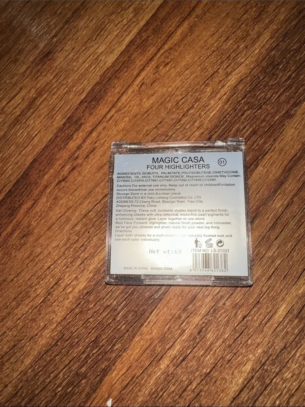 Magic Casa Eyeshadow Highlighter Contour Palette w/ Diamond Highlight Powder